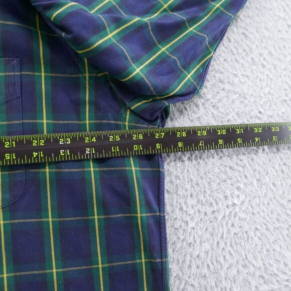 Ralph Lauren Mens Long Sleeve Button Down Shirt XL Blue Green Plaid‎ Casual - Picture 6 of 11